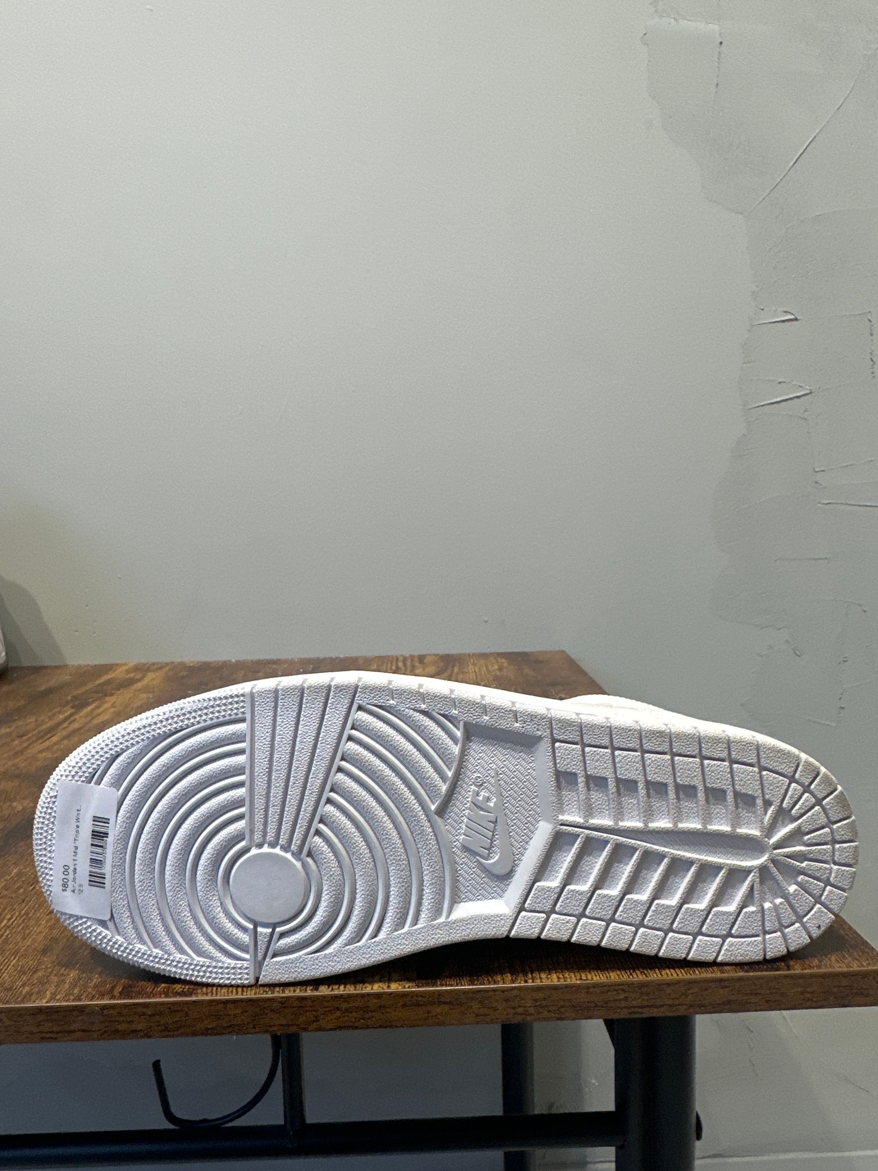 Air Jordan 1 Mid "Triple White 2.0" (2020) (Pre-Owned)