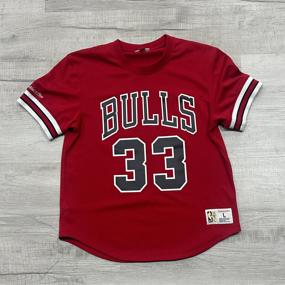 Scottie Pippen Chicago Bulls Football Jersey Red