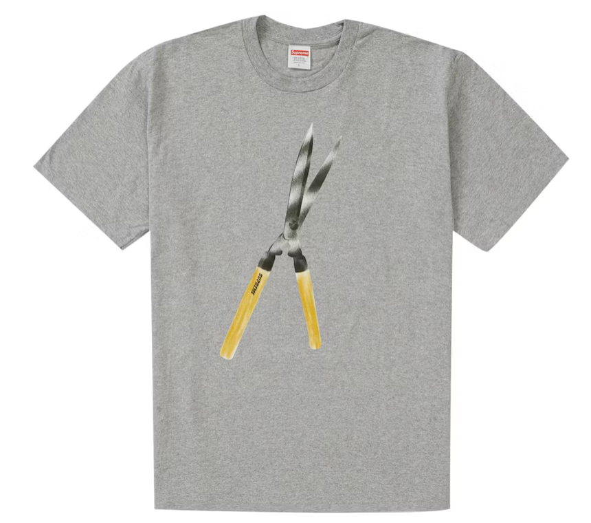 Supreme Shears Tee Shirt (Grey) SS19