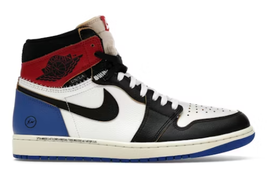 Air Jordan 1 High OG SP x Fragment x Union "Varsity Red Sport Royal"