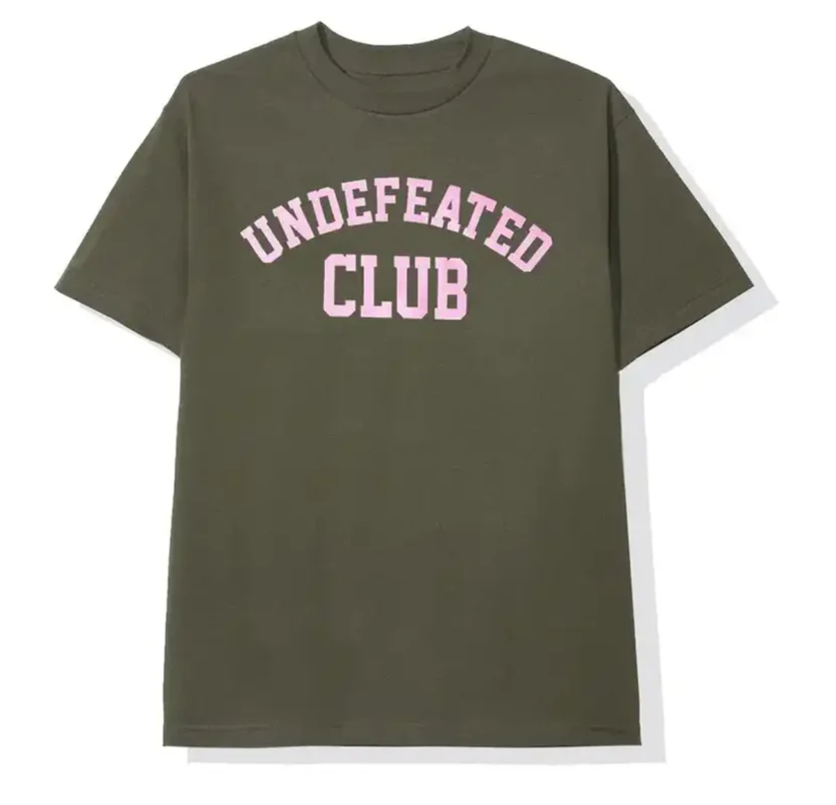 Anti Social Social Club X Undefeated Tee "Olive/Pink"