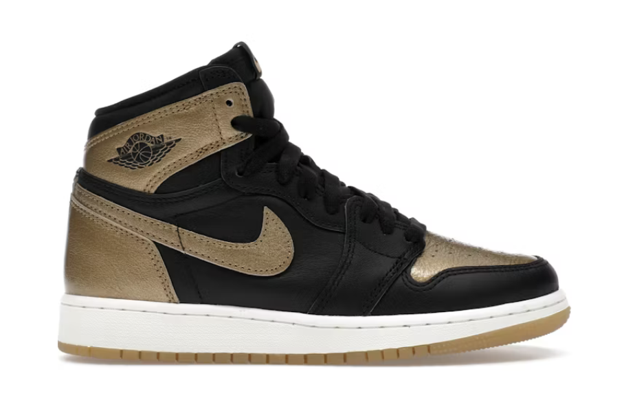 Jordan 1 Retro High Black Metallic Gold (2020) (GS)