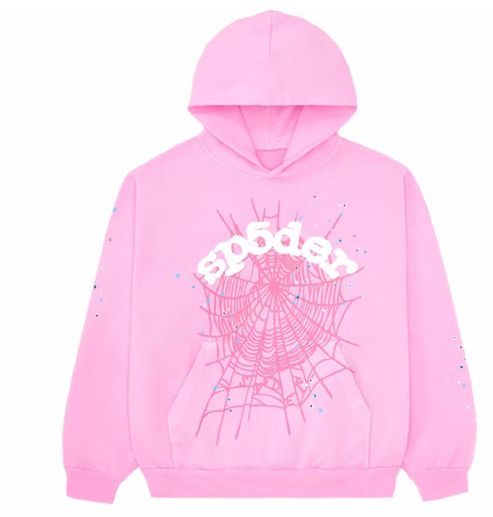 Sp5der OG Web Hoodie (Pink)