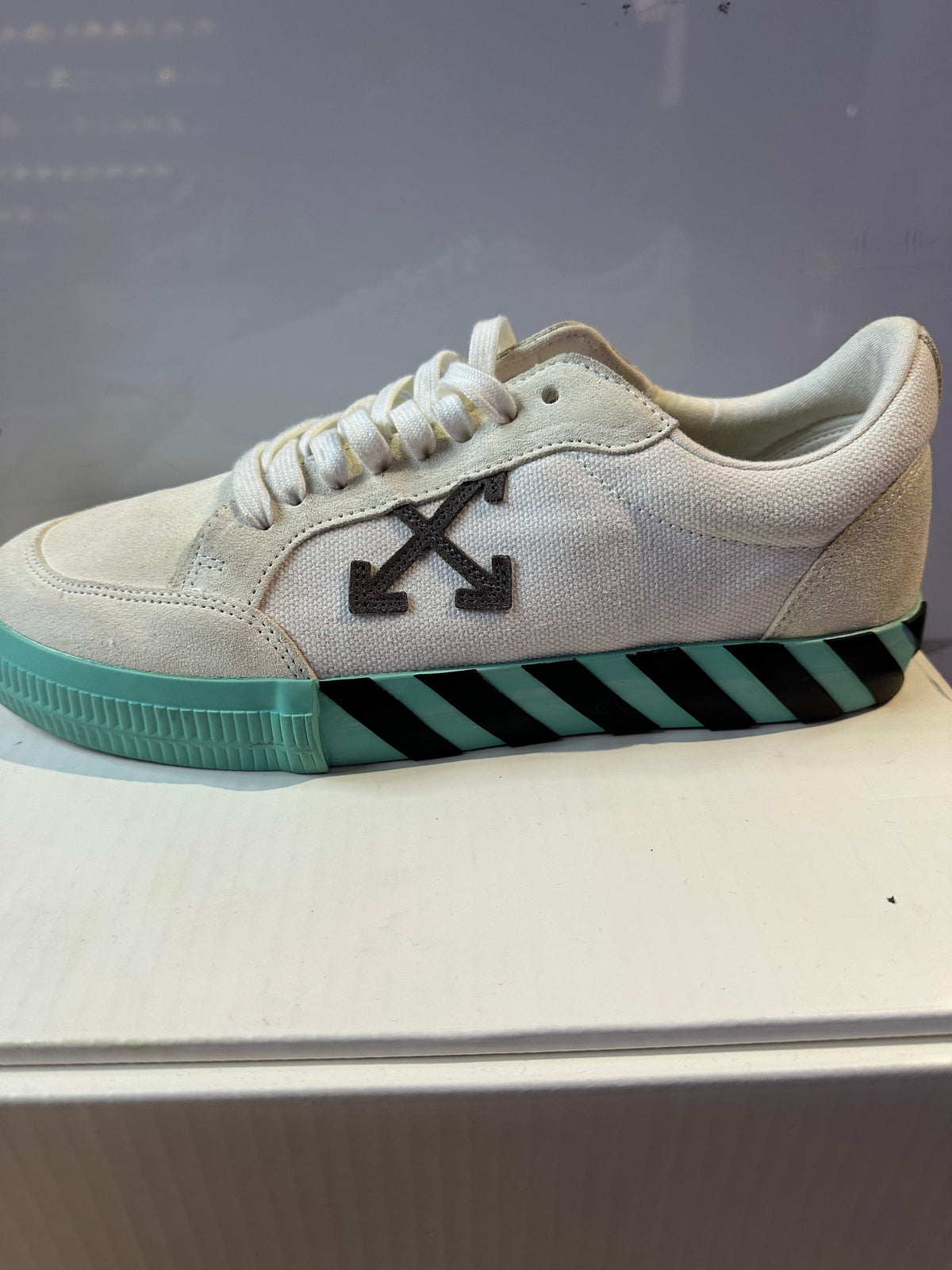 OFF-WHITE Vulc Low White Mint Grey Green