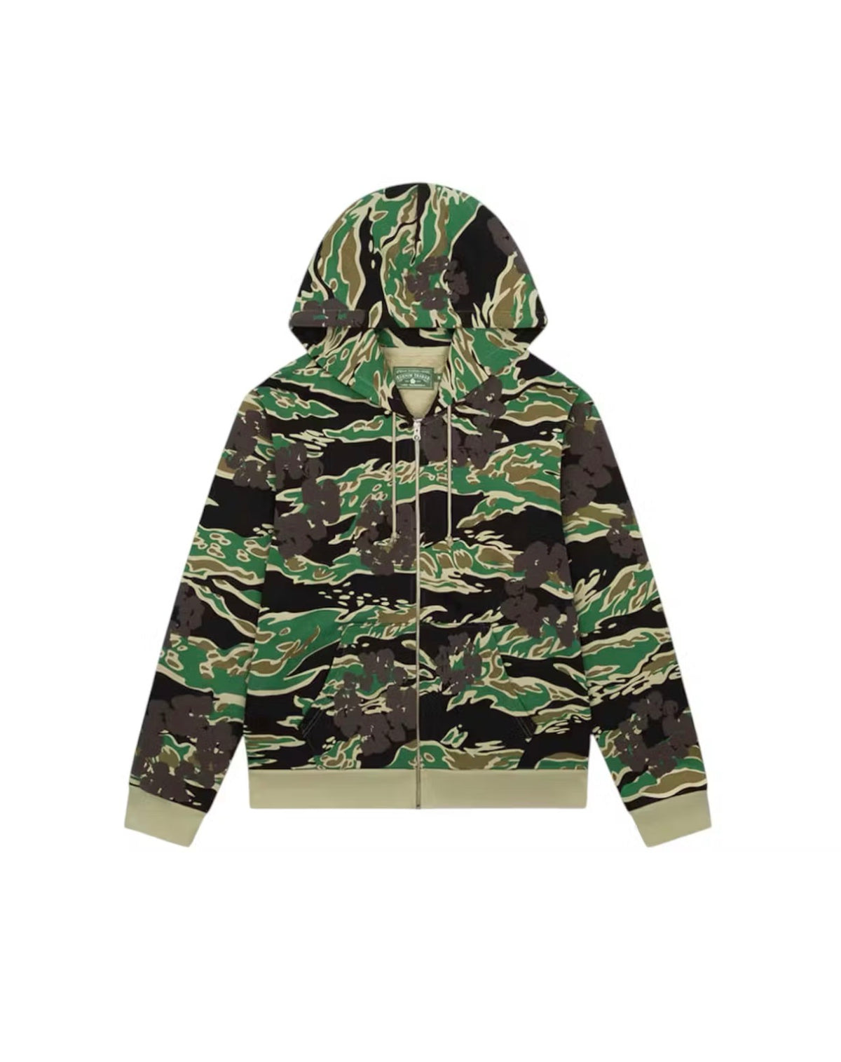 Denim Tears Cotton Wreath Zip Sweatshirt Green Camo