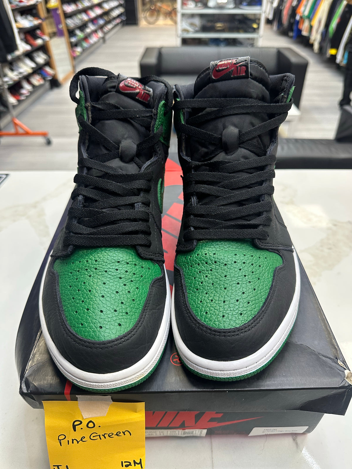 Jordan 1 Retro High Pine Green Black