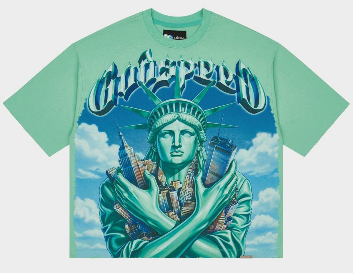 Godspeed Empire Guardian Tee Shirt (Aqua)