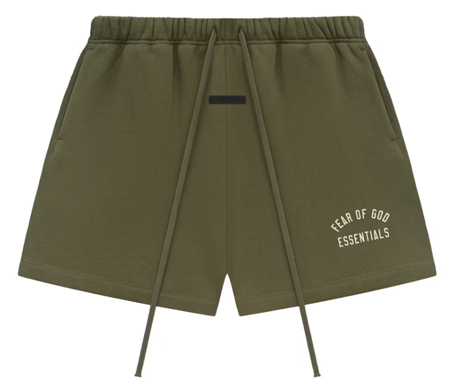 Fear of God Essentials Fleece Soccer Short "Military"