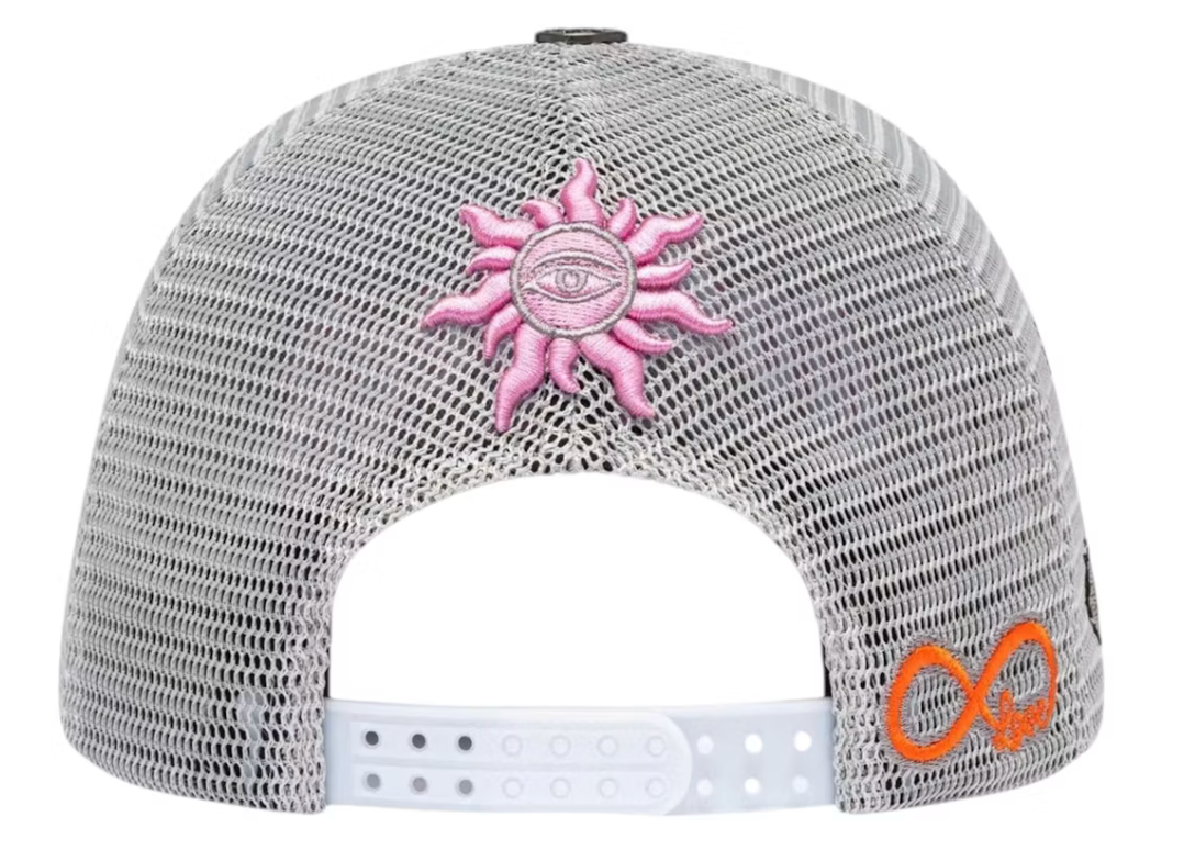 Godspeed Forever Trucker Hat "Grey/Pink"