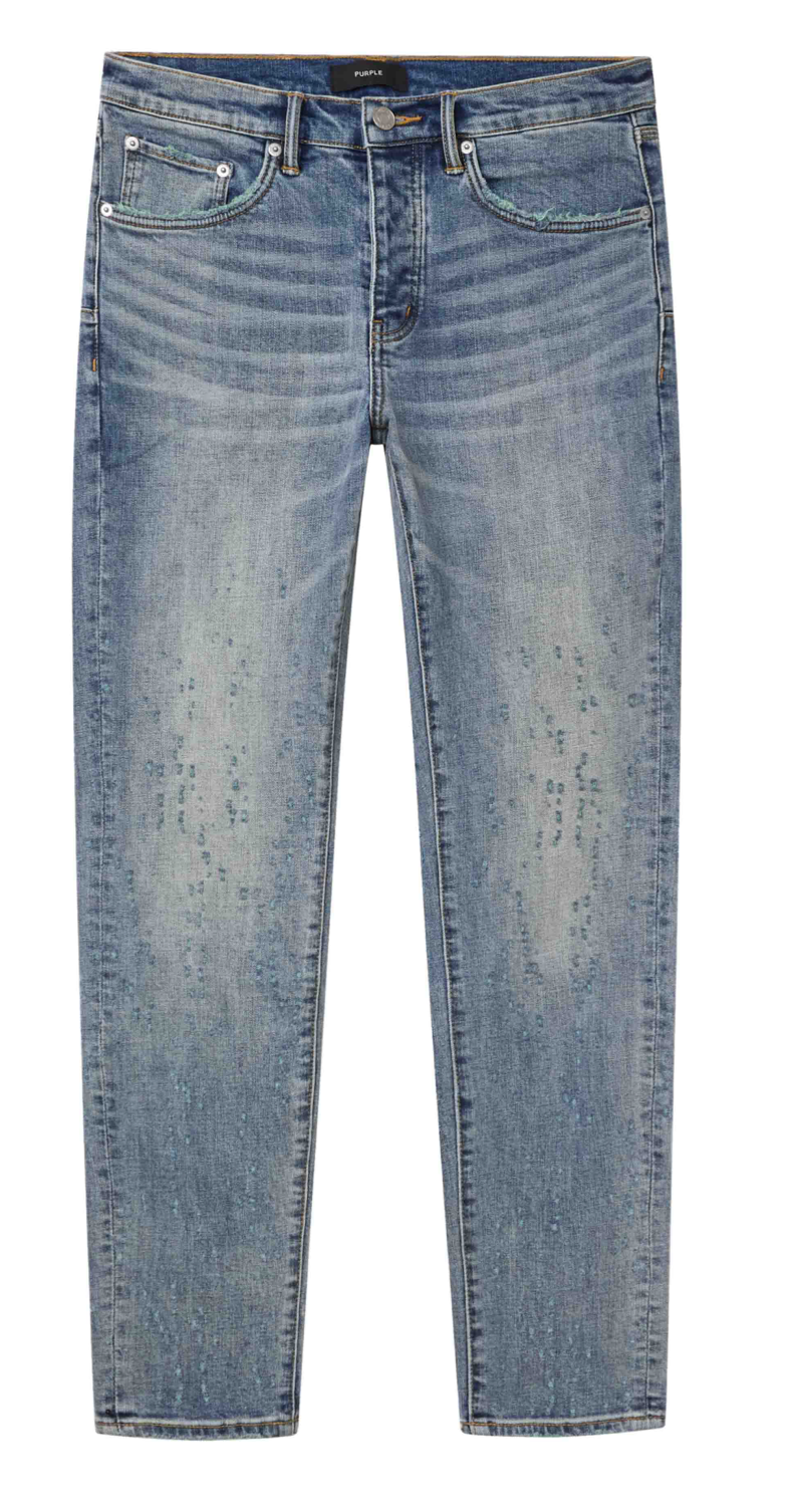 Purple Brand P001 Weft Buckshot Jeans (Light Blue)