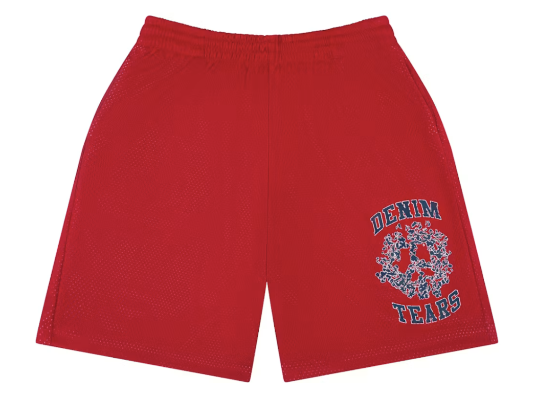 Denim Tears Denim University Mesh Shorts "Red"
