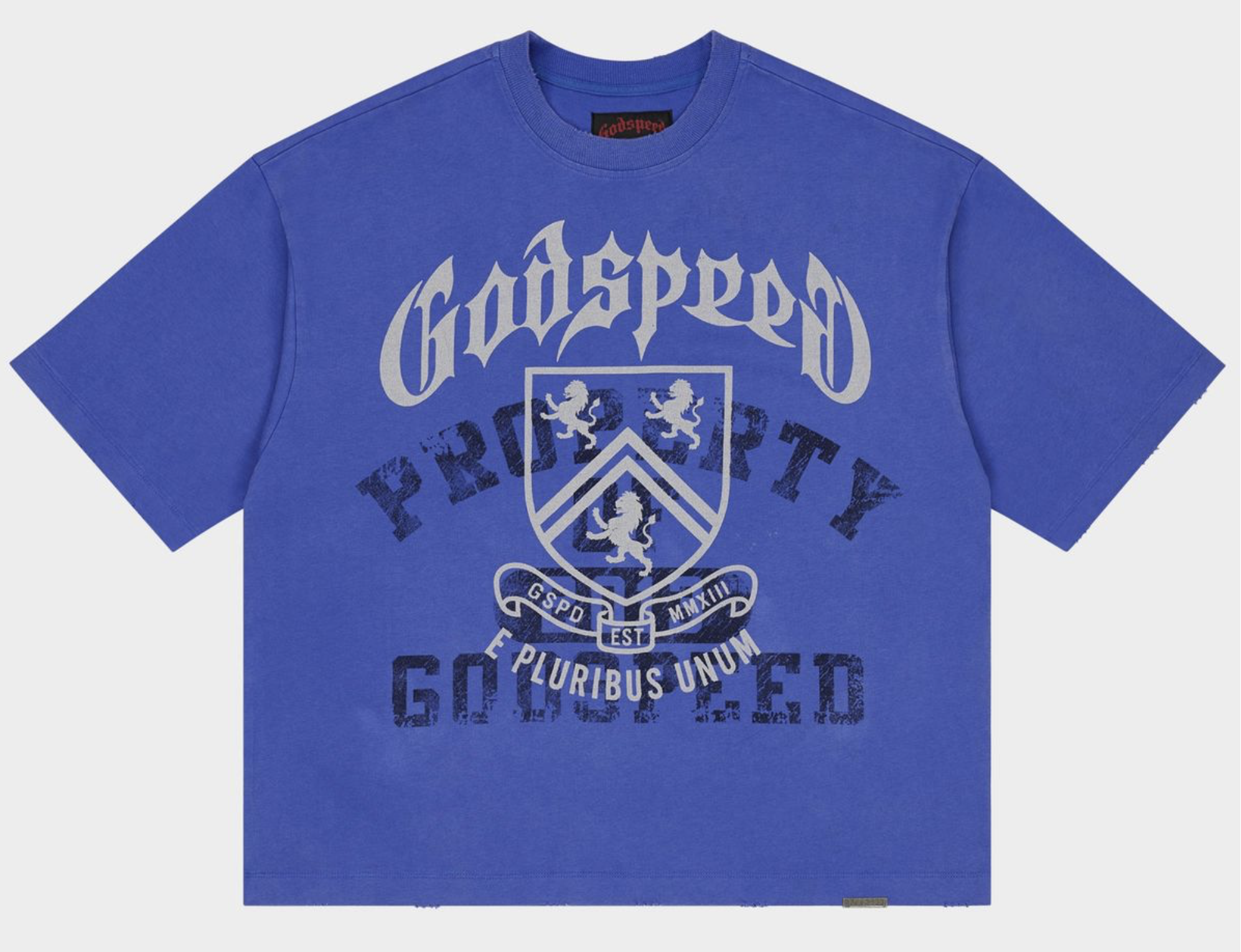 Godspeed "Collegiate" Tee Shirt (Royal Wash)