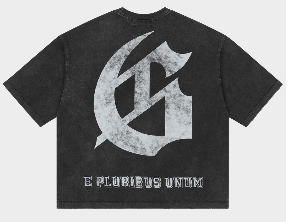 Godspeed Collegiate Tee Shirt (Black Wash)