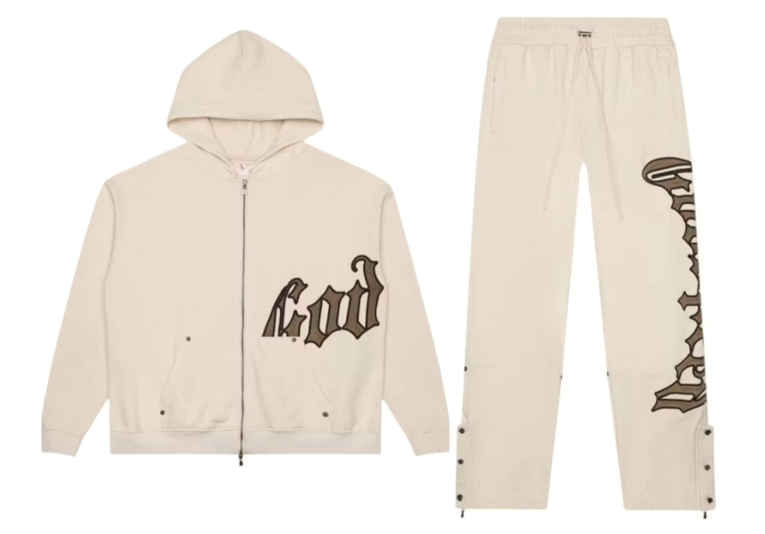 Godspeed OG Logo V2 Sweatsuit "Creme/Brolive"