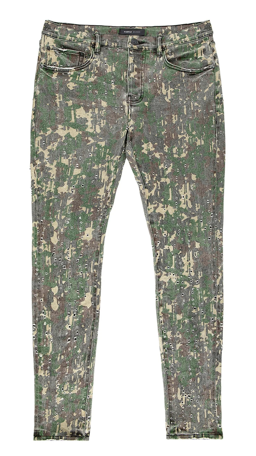 Purple Brand Militaire Buckshot Camo Jeans
