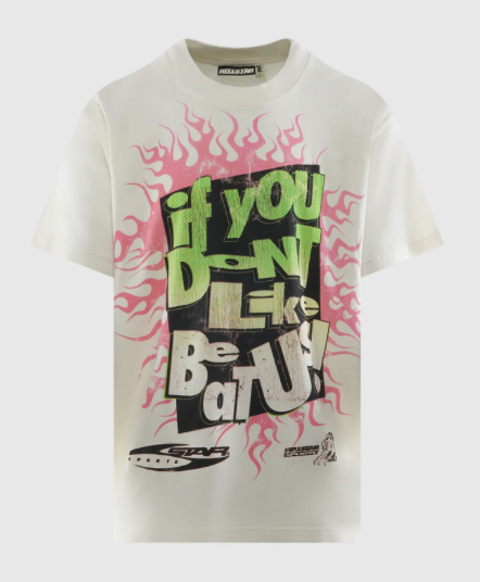 Hellstar Don't Like Us Tee White/Pink/Green