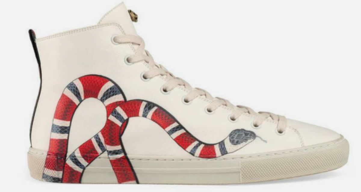Gucci Major Snake Print Leather High Top