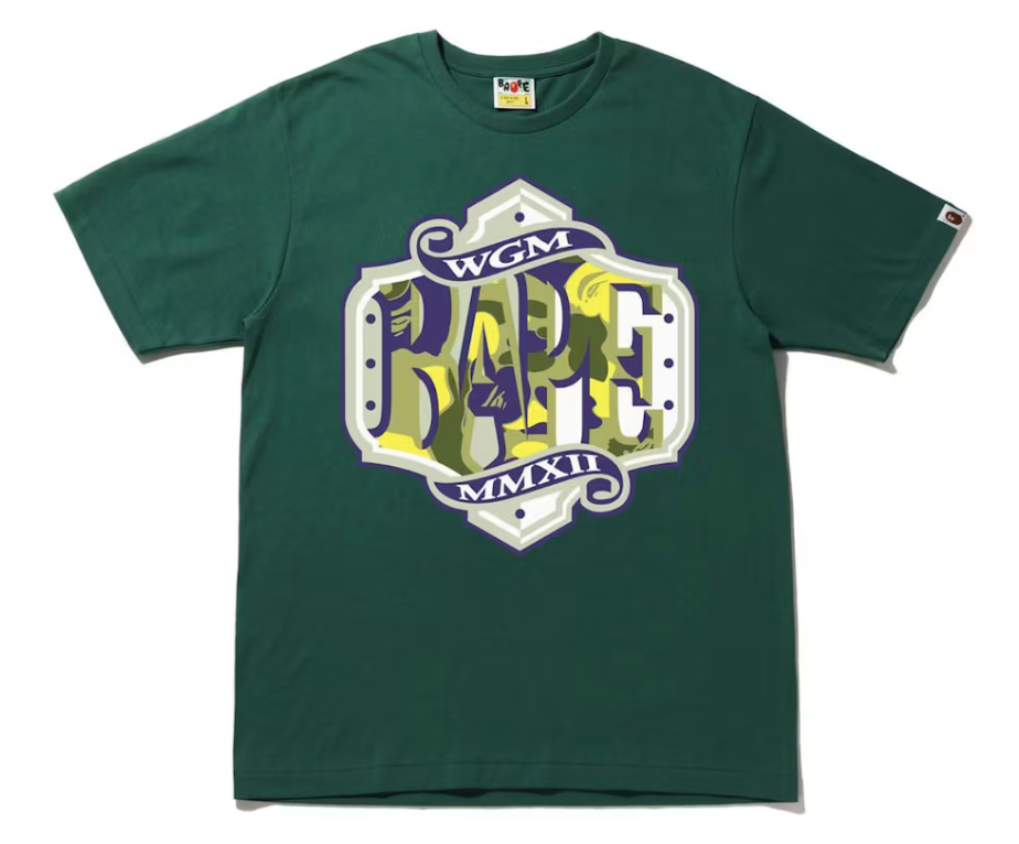 BAPE By A Bathing Ape Archive Graphic #11 Tee Shirt (Green)