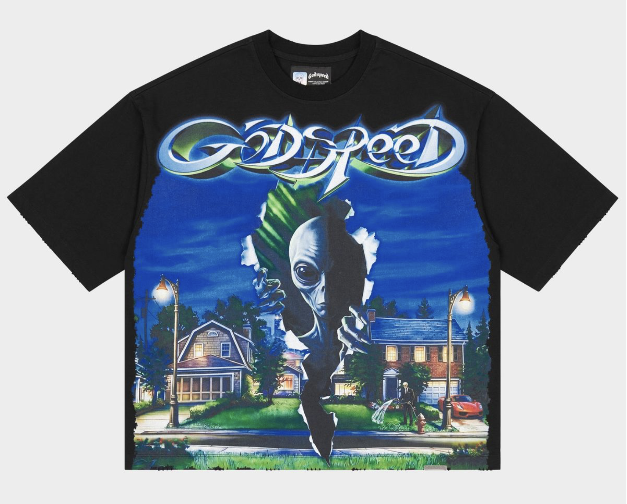 Godspeed "Neighborhood Watch" Tee Shirt (Black)
