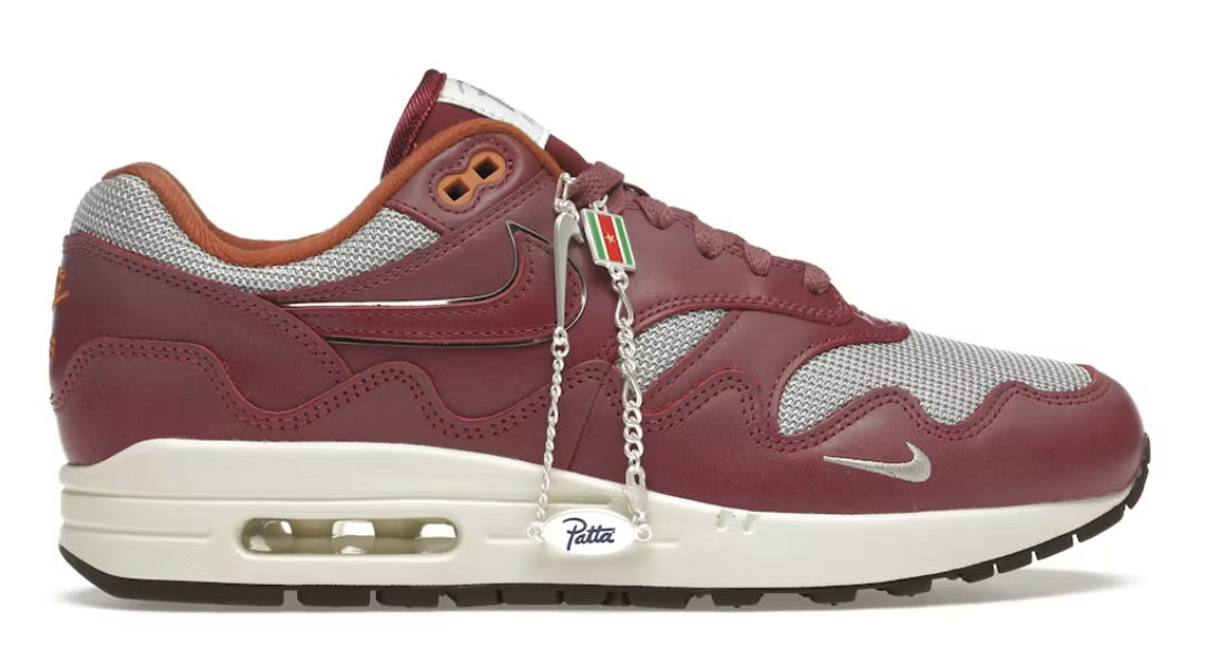 Nike Air Max 1 Patta Waves Rush Maroon (with Bracelet)