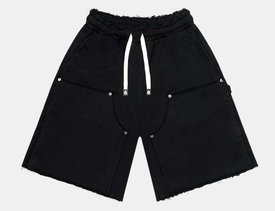 Godspeed Carpenter Distressed Shorts (Black )