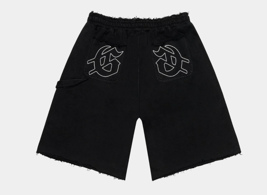 Godspeed Carpenter Distressed Shorts (Black )