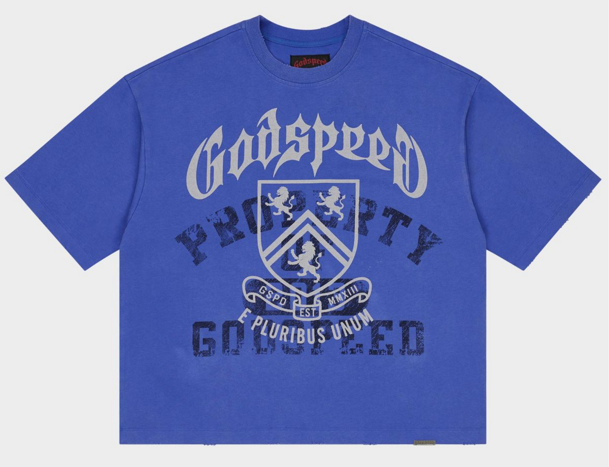 Godspeed Collegiate Tee Shirt (Royal Wash)