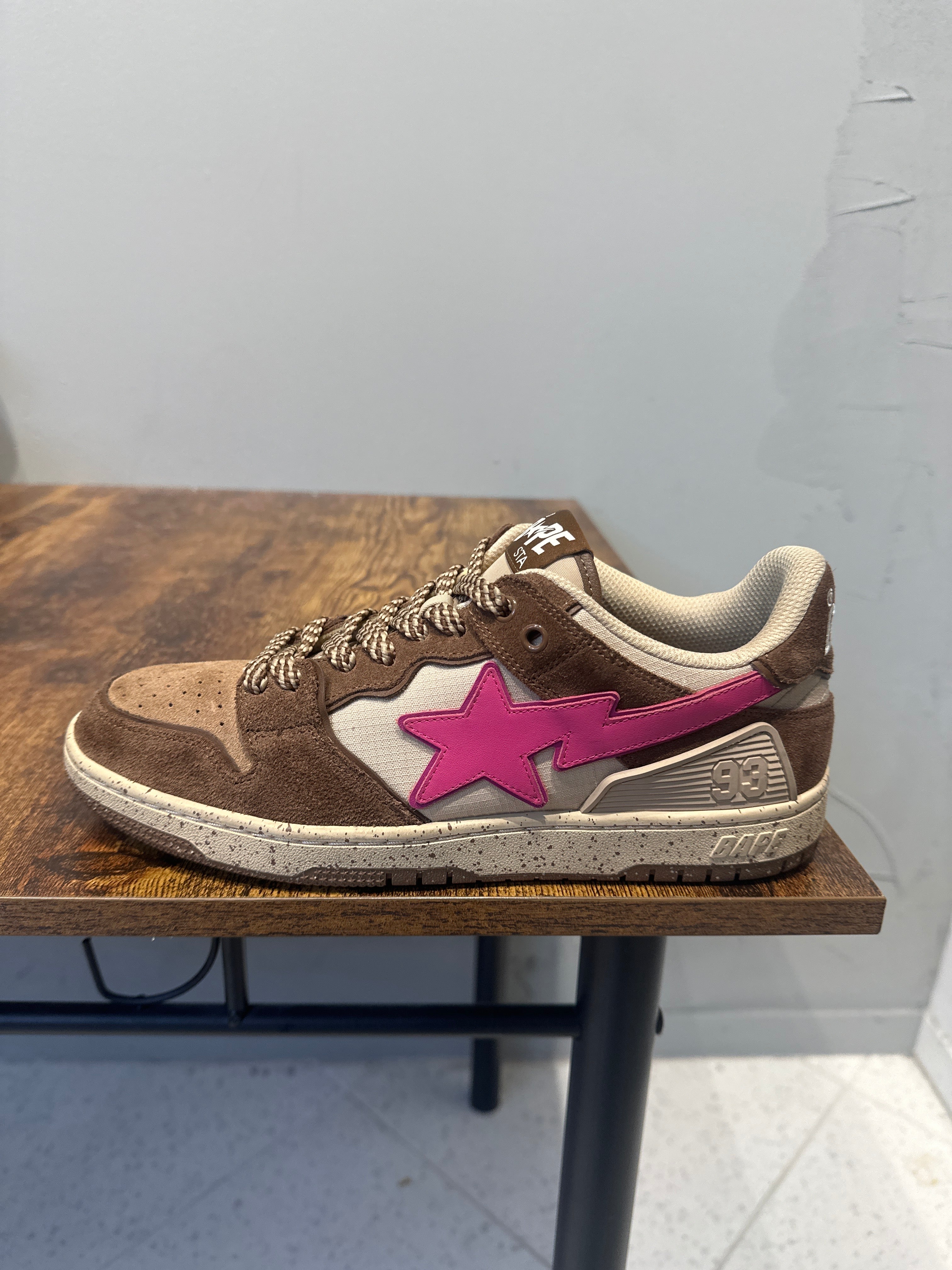 A Bathing Ape Bape SK8 Sta "#6 Brown Pink" (Pre-Owned)