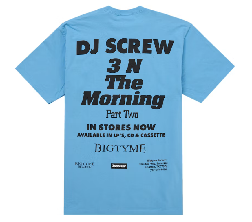 Supreme DJ Screw SUC Tee "Blue"