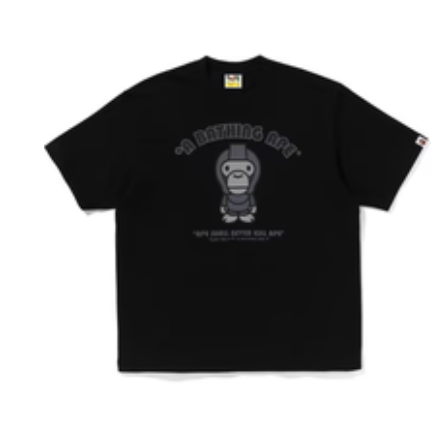 A Bathing Ape BAPE Baby Milo General Relaxed Fit Tee "Black" (FW25)