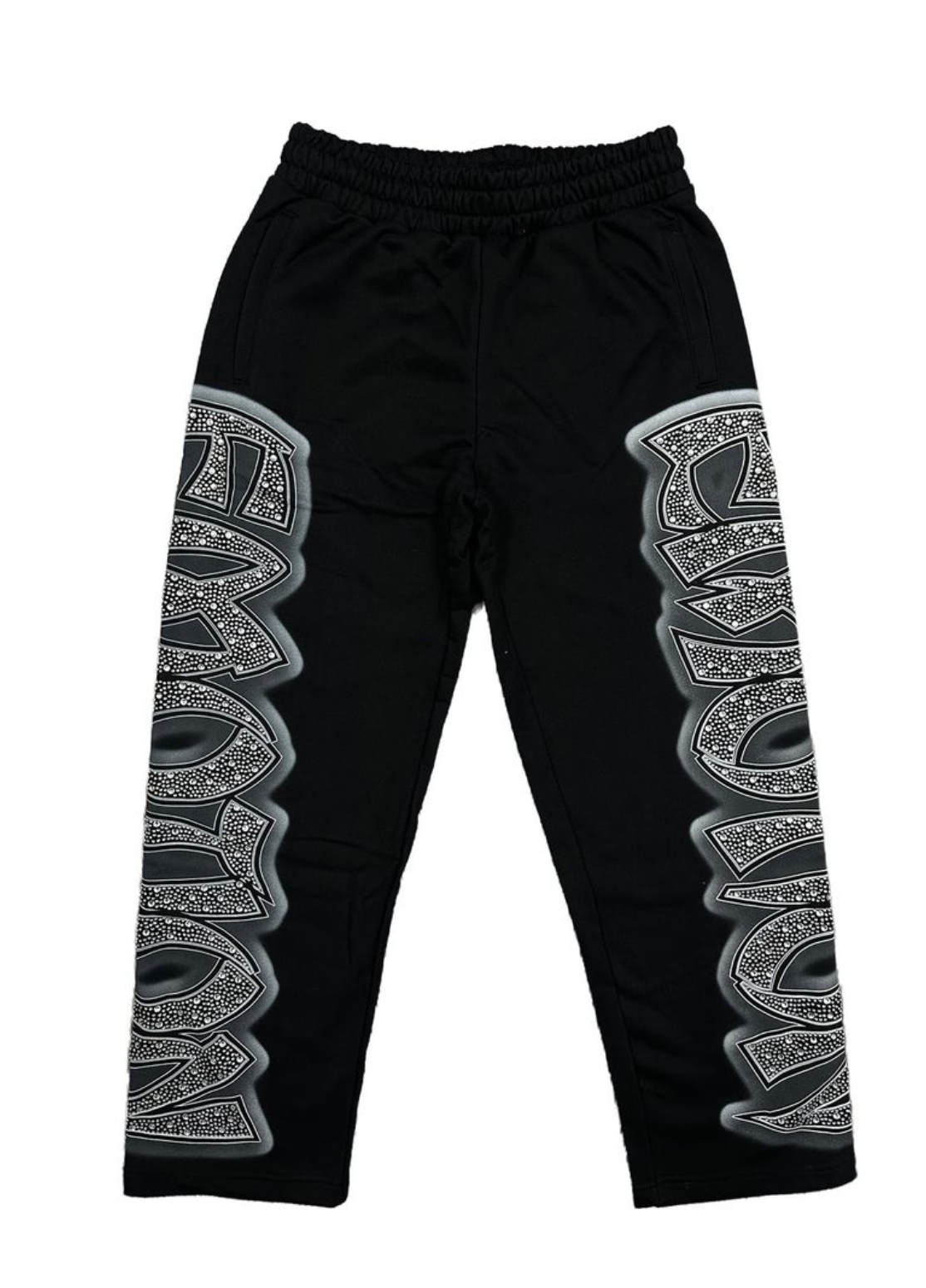Mixed Emotions ‘Midnight’ Rhinestone Sweatpants