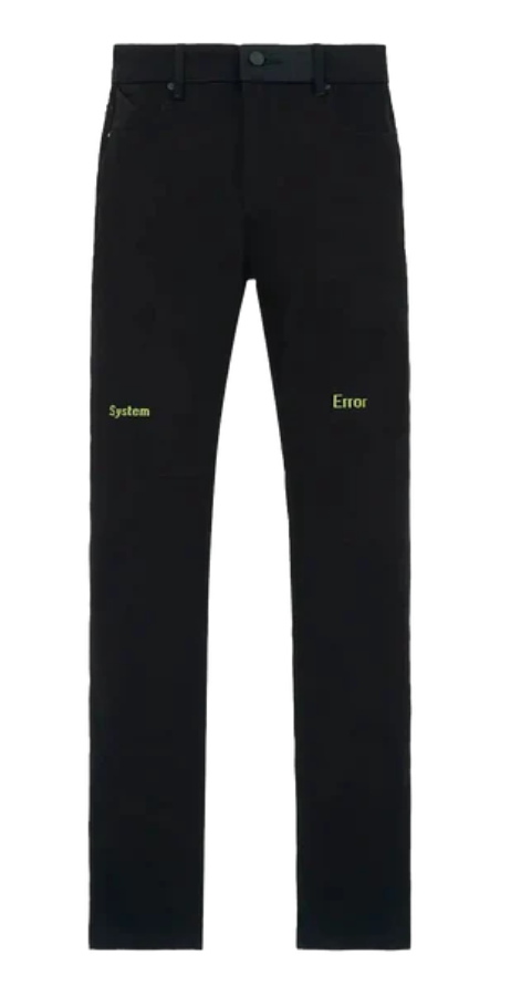 RTA Bryant Digital Cross Denim Jean "Black/Green"