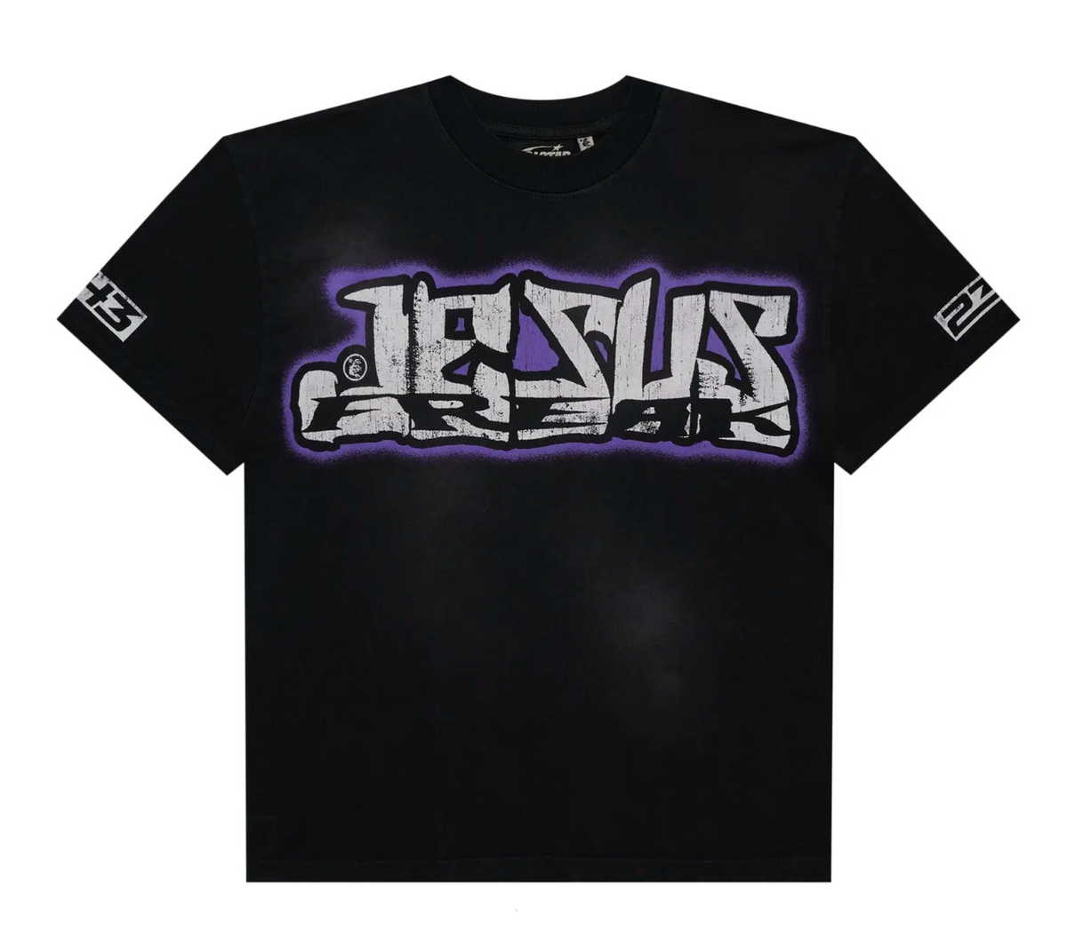 Hellstar Jesus Freak Tee Shirt (Black/Purple)