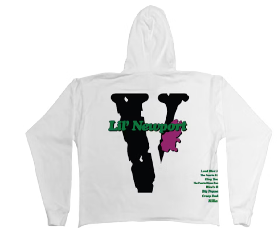 Vlone Yams Day Lil Newport Hoodie (White)