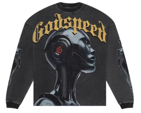 Godspeed Alexa Long Sleeve Tee Shirt (Black/Yellow)