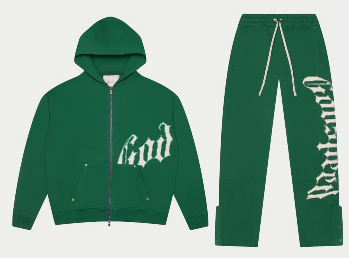 Godspeed OG Logo Sweatsuit V2 (Green/White)