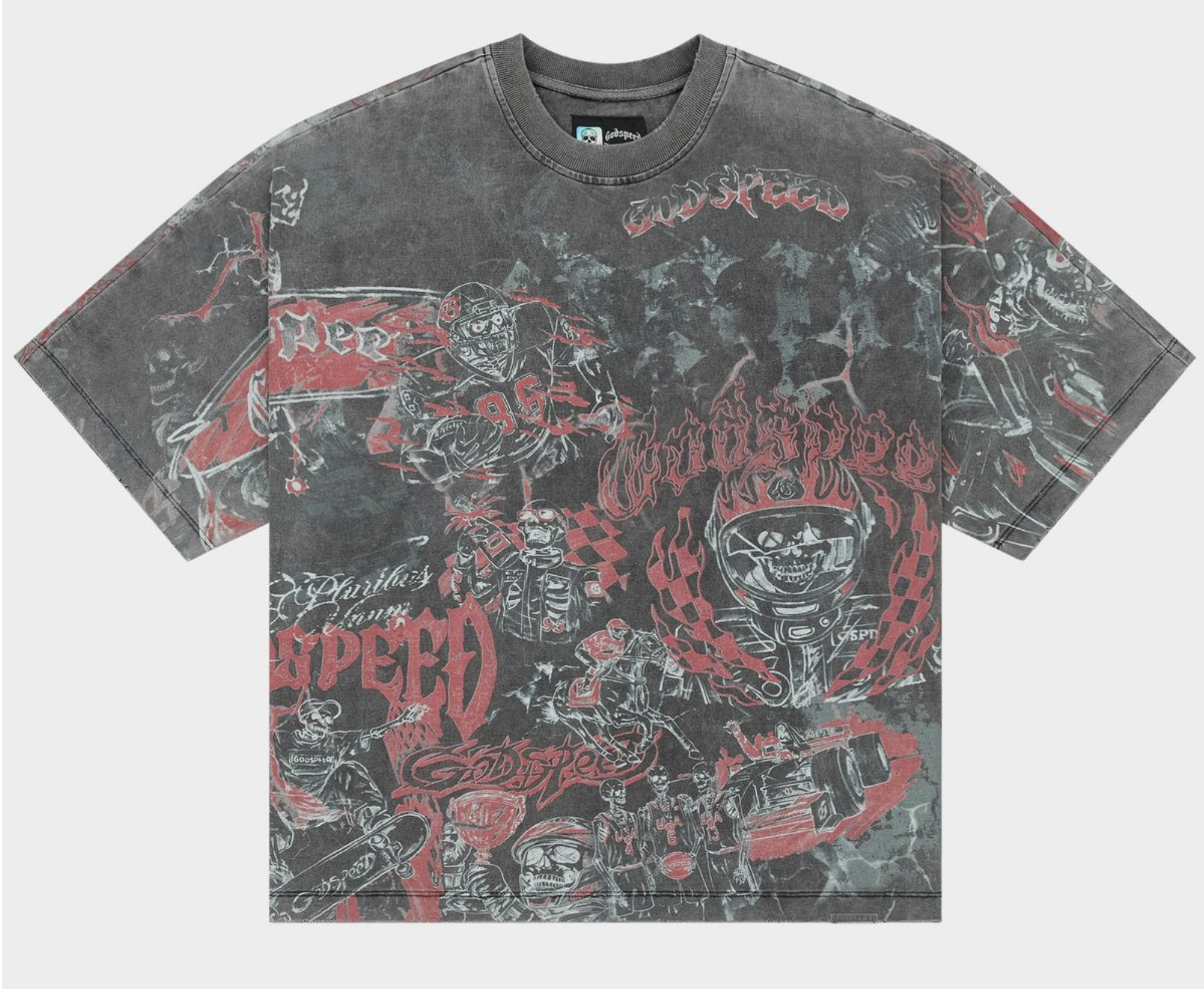 Godspeed "Sketch Archive" Tee Shirt (Grey Wash)