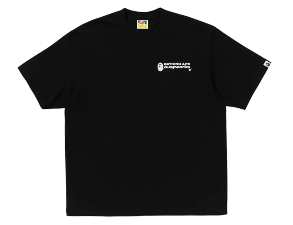 A Bathing Ape BAPE Logo Relaxed Fit II Tee Black (SS25)