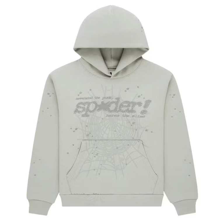 Sp5der Tonal Punk V2 Hoodie (Sport Grey)