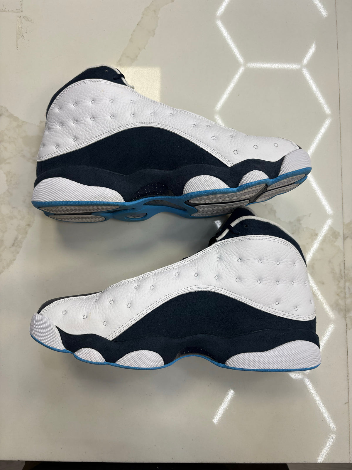 Jordan 13 Retro Obsidian Powder Blue White