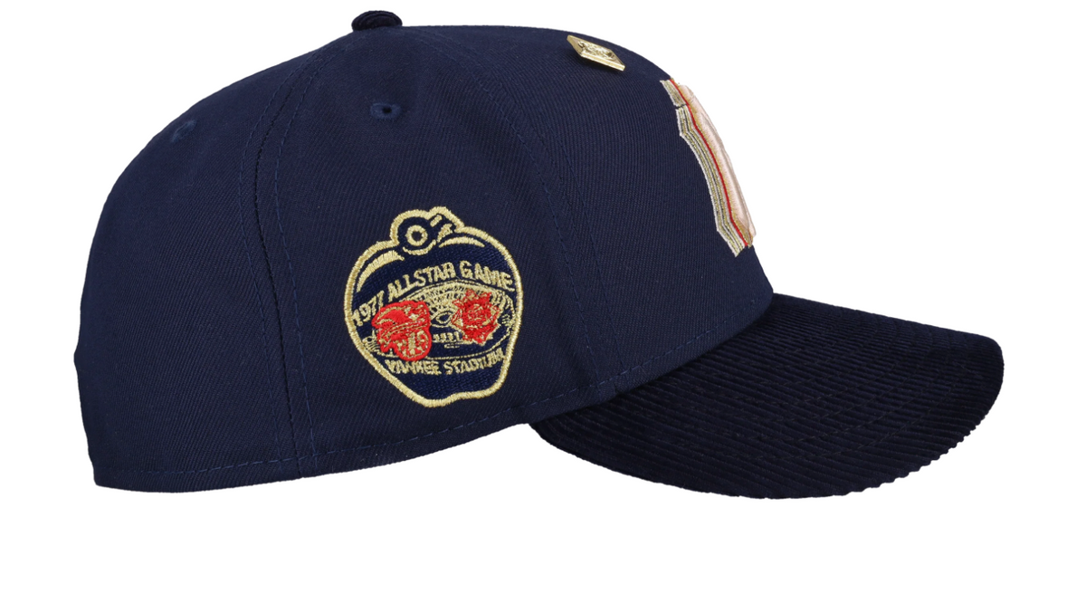 Capsule New York Yankees 1977 All Star Game Navy Trippy Logo 59Fifty Fitted Hat