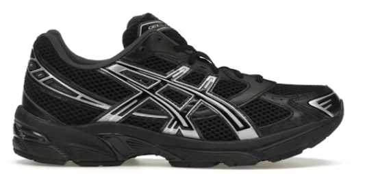 ASICS Gel-1130 Black Pure Silver (GS)