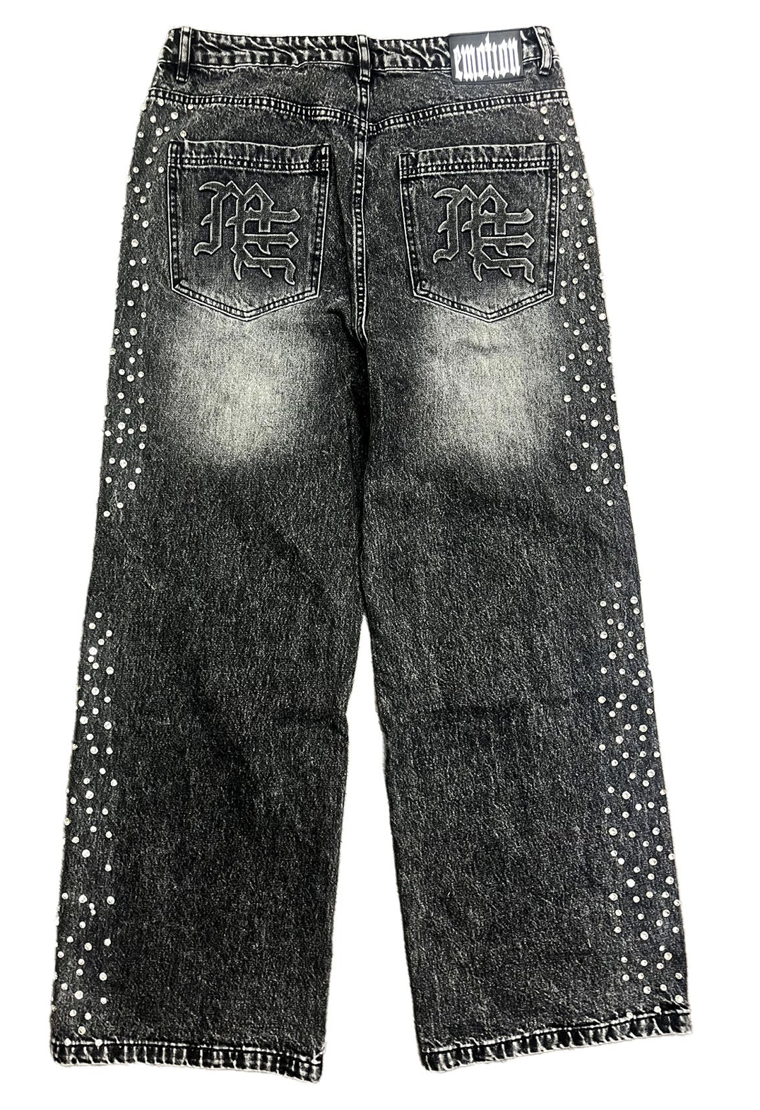 Mixed Emotions "Stone" Baggy Jeans (Grey)