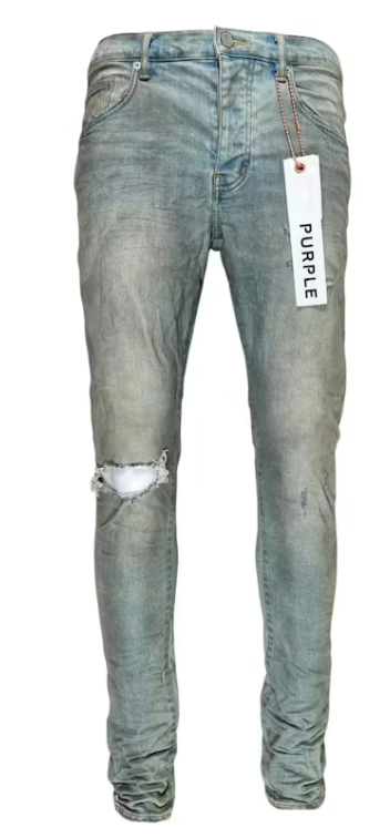 Purple Brand Light Dirty Wax Jeans Light Indigo