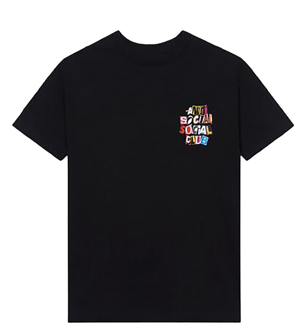 Anti Social Social Club Torn Pages Of Our Story Tee 'Black'