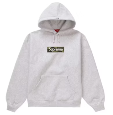 Supreme Box Logo Hoodie (Ash Grey) FW23