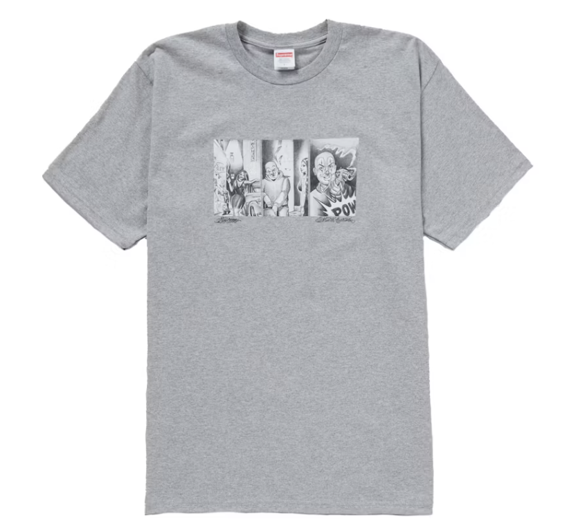 Supreme Mister Cartoon Pow Tee (Heather Grey)