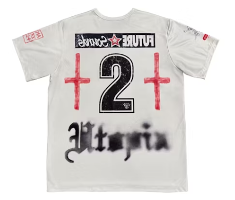 Travis Scott Tour Circus Maximus England Soccer Jersey "Cream"