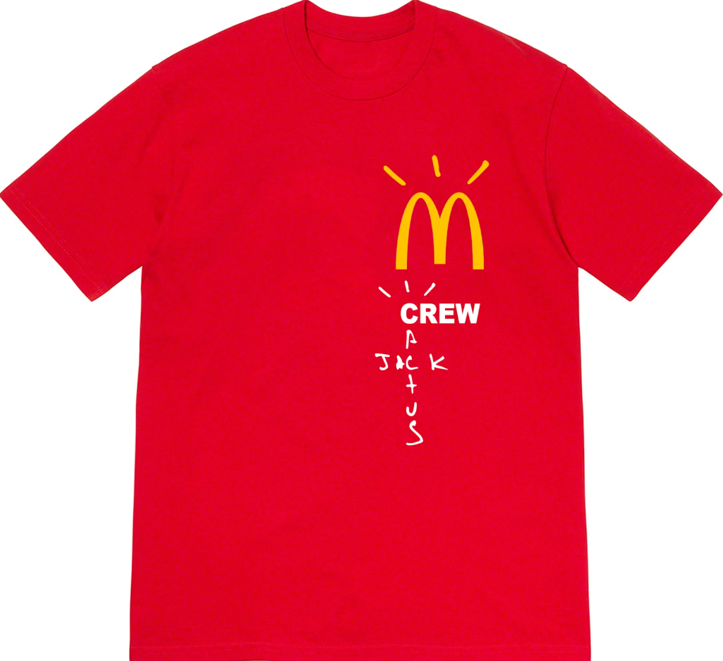 Travis Scott x McDonalds Tee "Crew Red"