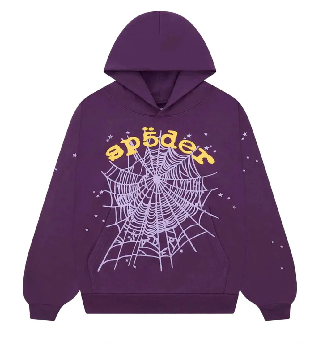 Sp5der OG Web V2 Hoodie "Purple"